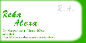 reka alexa business card
